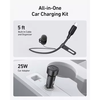 Wireless Magnetic Car Charger Anker MagGo 15W — Magnetic 15W Qi Fast Charging for Smartphones, Black