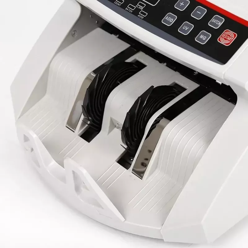Banknote counter Extralink EX.21373 UV MGF white — currency counter with UV detection and MG features