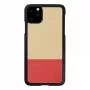 Smartphone case man and wood for iPhone 11 Pro Max — black protective cover