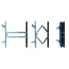 Wall TV mount Esperanza TITAN for 26–70 inch (66–177.8 cm), tilt ±15°, swivel 120°, VESA up to 400×400, max load 55 kg, black