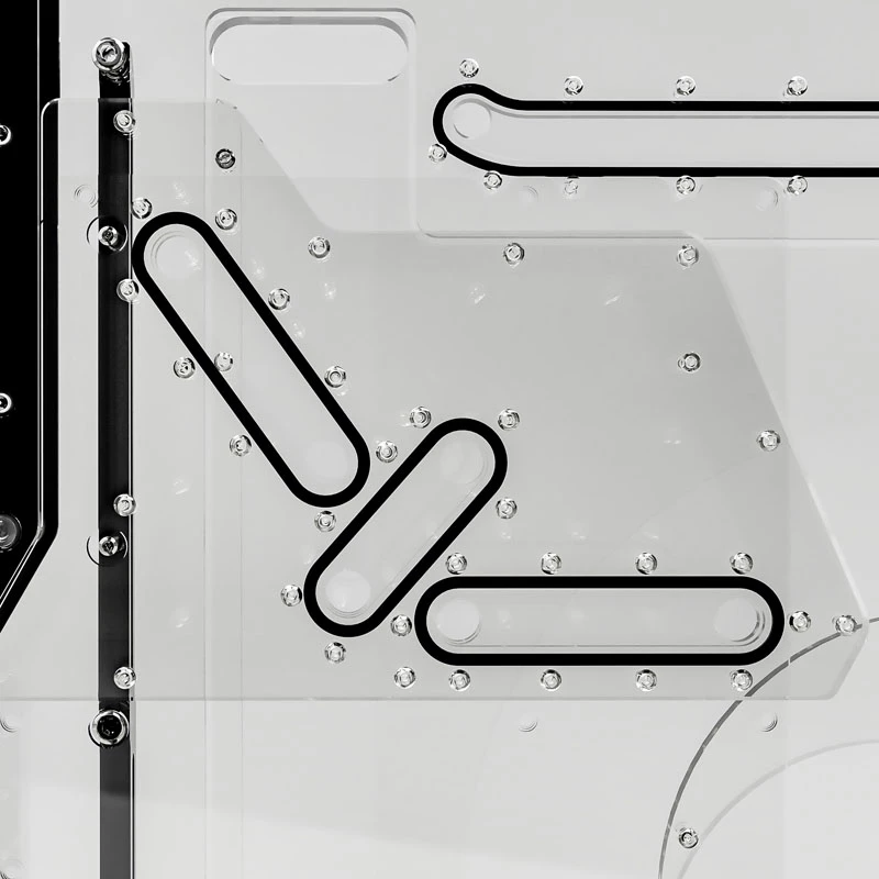 Singularity Computers Spectre 2.0 Elite Kit Side Distro Plate - black