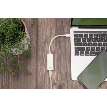 Digitus DN-3024 USB 3.0 Adapter 20 cm 1x USB-C to 1x RJ45 Shielded