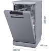 Gorenje GS522E10S Dishwasher, E, Free standing, Width 45 cm, Number of place settings 10, Grey