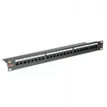 ROLINE Cat. 6 / Class E 48,30cm (19)-Patchpanel, 24P, Unshielded, black (26.11.0362)