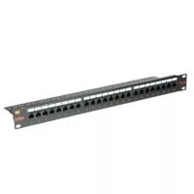 ROLINE Cat. 6 / Class E 48,30cm (19)-Patchpanel, 24P, Unshielded, black (26.11.0362)