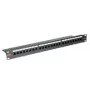 ROLINE Cat. 6 / Class E 48,30cm (19)-Patchpanel, 24P, Unshielded, black (26.11.0362)
