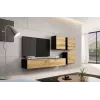 Cama TV Stand VIGO '180' 30/180/40 black/wotan oak