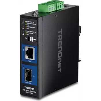 TRENDnet TI-F711SFP Media Converter Industrial 10G SFP+ (TI-F711SFP)
