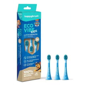 happybrush EcoVibe Kids Paw Patrol replacement brush heads, blue, 3 pcs