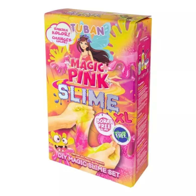 Slime DIY set TUBAN TU3569 — Magic Pink XL, non-toxic, safe for kids