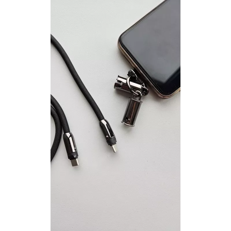 2in1 USB C cable 1m black