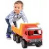 Toy dump truck Lena Actros 62 cm single brown cart