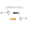 Outdoor/indoor DVB-T antenna LIBOX LB2000 with 69 dB amplifier, dual polarization, 174–790 MHz, aluminium/black
