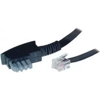 Cable S/CONN ShiverPeaks TC70170 10m TAE-N RJ12 Black Transparent