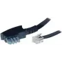 Cable S/CONN ShiverPeaks TC70170 10m TAE-N RJ12 Black Transparent