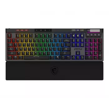 Mechanical Gaming Keyboard MSI Strike Pro W Silent US layout RGB backlight, wired, tactile silent switches