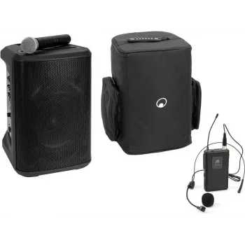 Portable Wireless PA System Omnitronic PORTY-8A with Headset Transmitter and Soft Bag