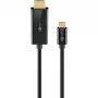 Goobay USB-C -auf-HDMI -Cable 4K a 60 Hz 1 m black - -Plug> HDMI (75696)