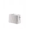 Toaster Alessi MDL08B Black — Plissé design, 6 browning settings, bagel/defrost/reheat, 340×185×250 mm