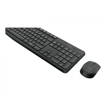 Logitech MK235 - Keyboard-and-Mouse-Set - Wireless - 2.4 GHz - Portugiesisch