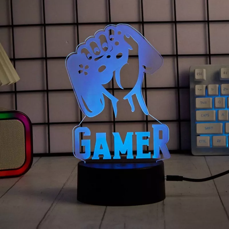 Table LED lamp MANTA SNL122RGB RGB 3D light decoration, color-changing RGB, USB powered