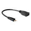 HDMI Cable DeLOCK 65391 0.23m Type A to Type D Black