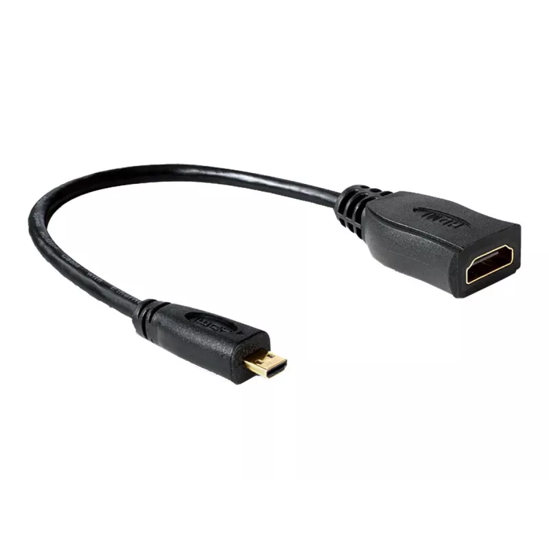 HDMI Cable DeLOCK 65391 0.23m Type A to Type D Black