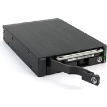 FANTEC MR-25DUAL - mobile Memory-Rack - 2.5 (6.4 cm) - SATA 6Gb/s / SAS 6Gb/s - Black