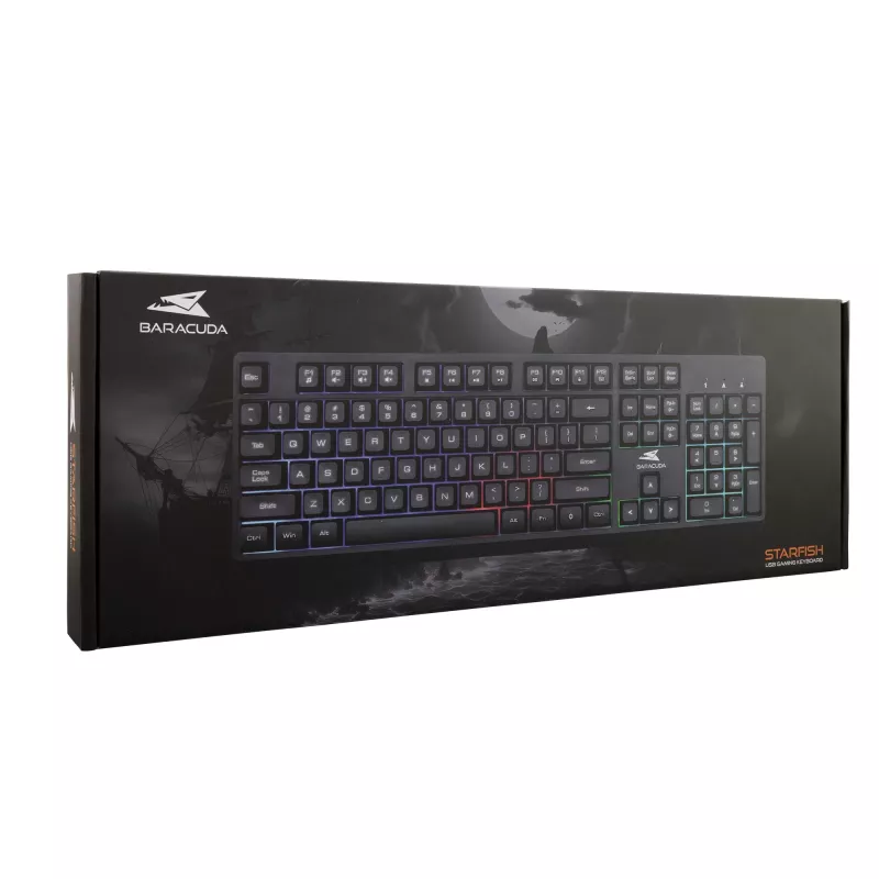 Baracuda Starfish Black US keyboard model STARFISH — compact layout, US layout