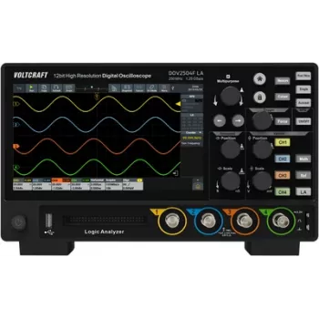 Voltcraft DOV2504F LA Digital-Oscilloscope 250 MHz 4-Channel 1.25 GSa/s 100 Mpts 12 Bit (VC-16753960)