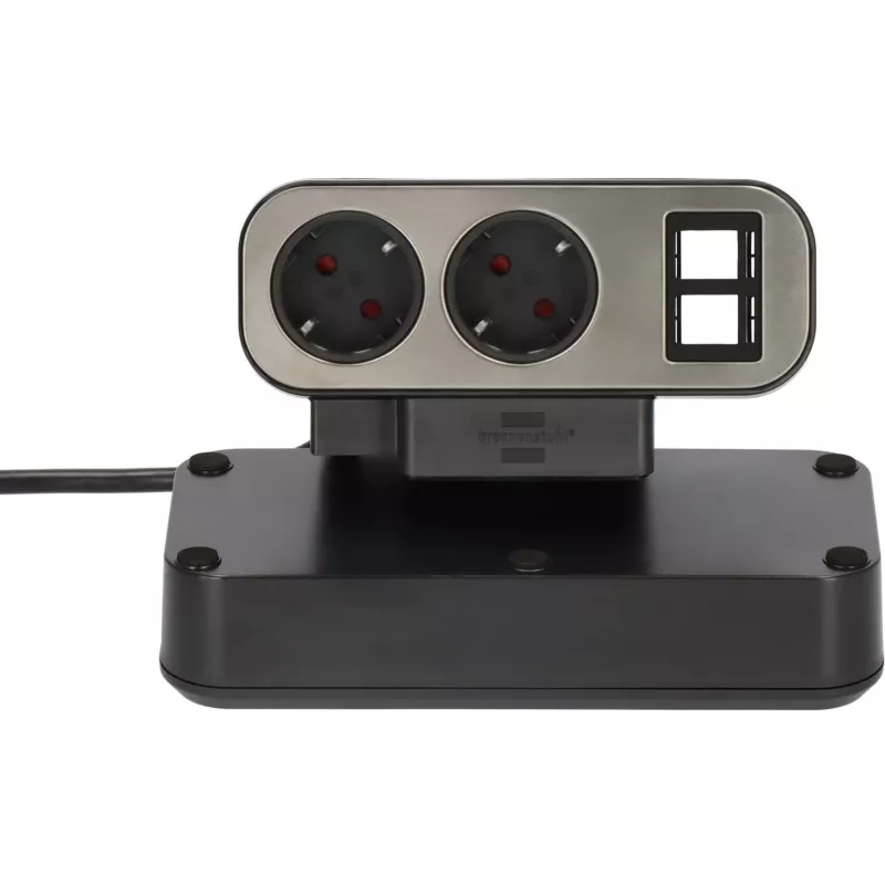 Power Extension Brennenstuhl 1153580100 2m 10 AC Outlets Indoor Black Silver