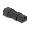 Power Adapter DeLOCK IEC 60320 C14 to C13 Plug Socket 10A Straight Black