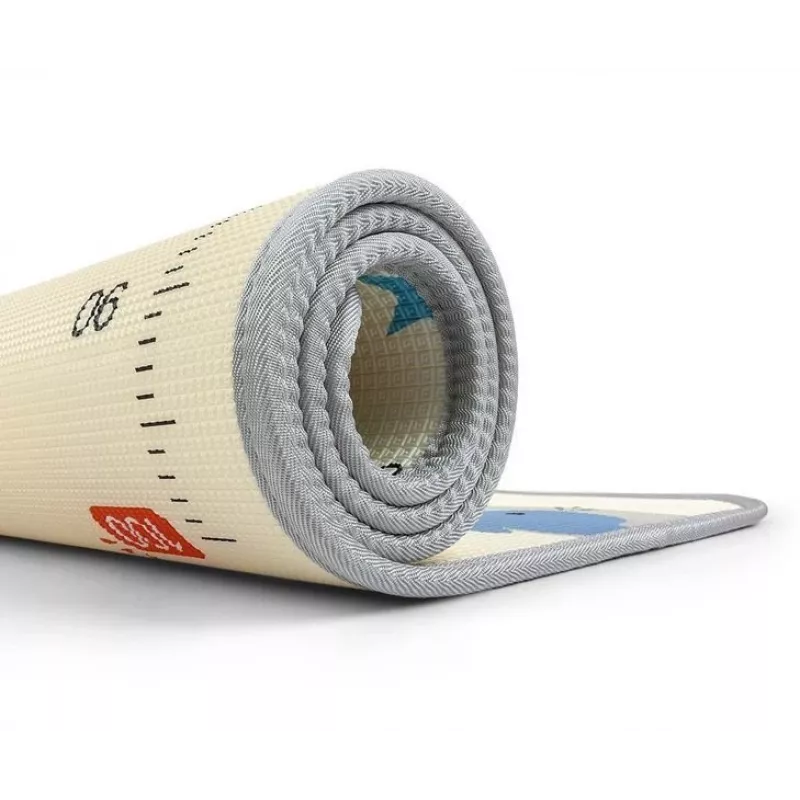 Play Foam Mat milly mally model 4688 — rolled foam playmat with bear and whale print