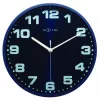 NeXtime klok 3053bl Dash Blue, Ø 35 cm, Wall, Blue