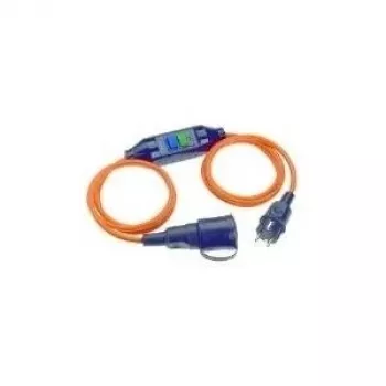 Power extension Bachmann 341.880 3 m 1 AC outlet Black Orange