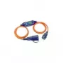 Power extension Bachmann 341.880 3 m 1 AC outlet Black Orange