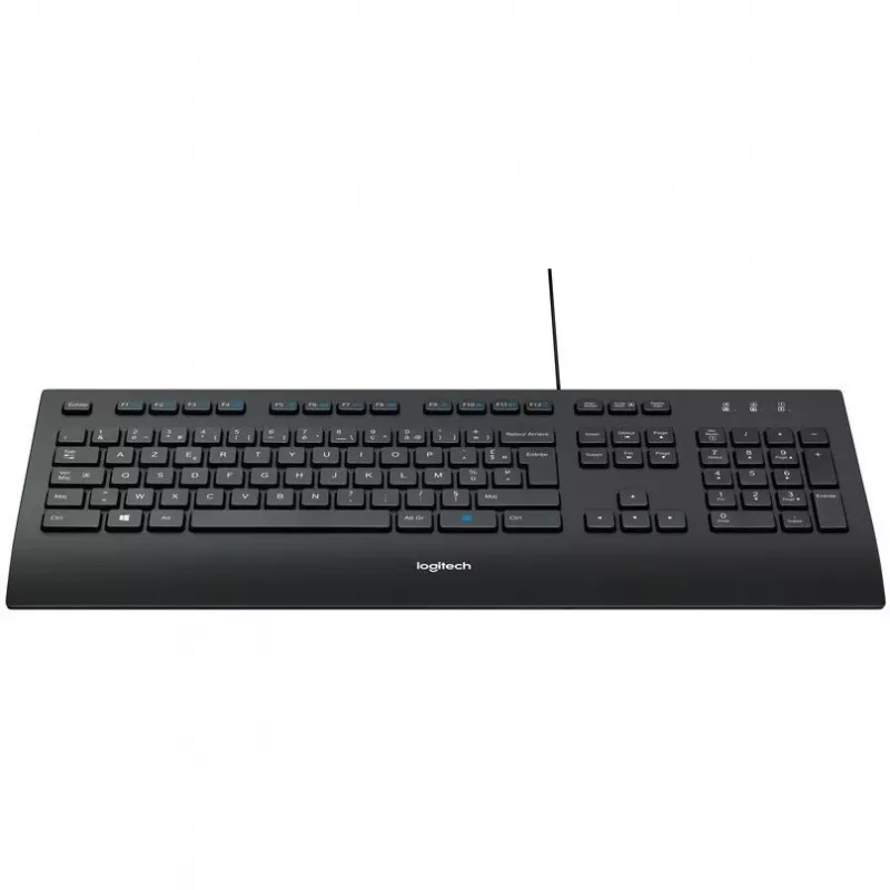 Logitech Corded K280e - Keyboard - USB - French
