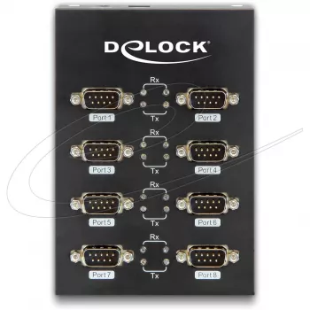 DeLock USB2.0 to 8 x Serial Adapter - Serial Adapter - USB2.0 - RS-232 - 8 Ports (61860)