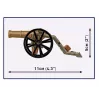 French Artilleryman with Cannon Building Blocks Set, 97 Pieces