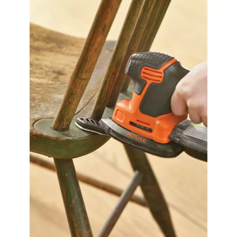 Portable sander Black & Decker KA2500K-QS, 120 W, 2 mm orbit, 135×95 mm sheet, 230 V, 2 m cable