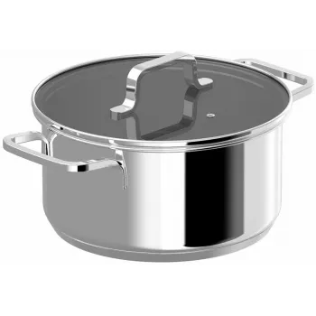 Soup pot BergHOFF 1315079, stainless steel, 3 L capacity, 20 cm diameter