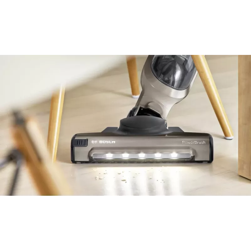 Bosch BBH3ALL23 stick vacuum/electric broom 2-in-1 stick vacuum Battery Dry Bagless 0.4 L Champagne, Metallic