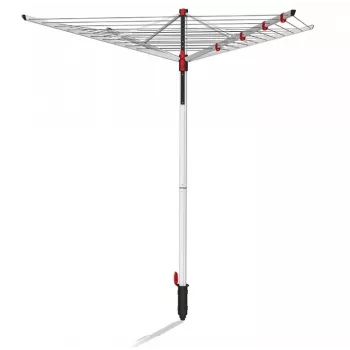 Laundry drying rack VILEDA 168250, aluminium frame, black and white, 40 m drying space