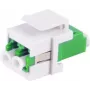 Fiber Optic Keystone Connector ShiverPeaks 08-10201 LC-LC Duplex Green
