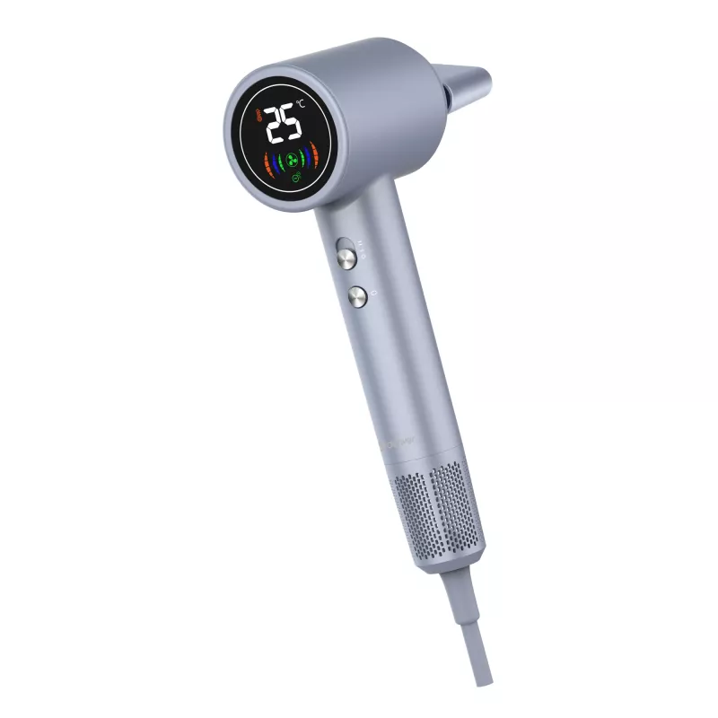 Hair dryer DENVER HDD-1400S 1400 W, silver, 110–240 V, cord 1.8 m, 70×89×280 mm