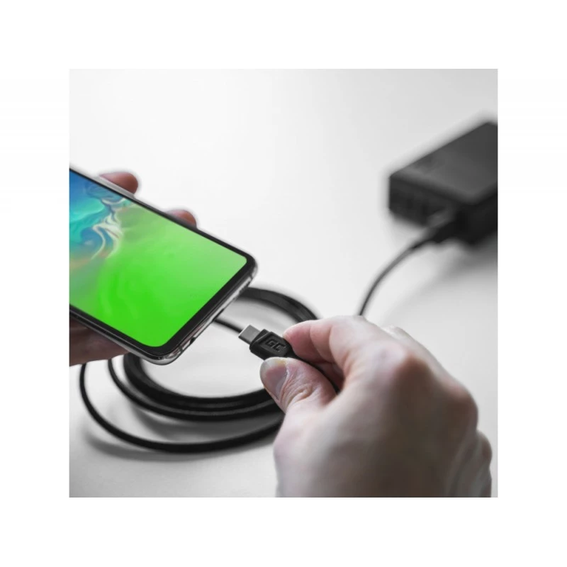 USB Cable Green Cell KABGC22 USB 2.0 1.2m USB A USB C Black