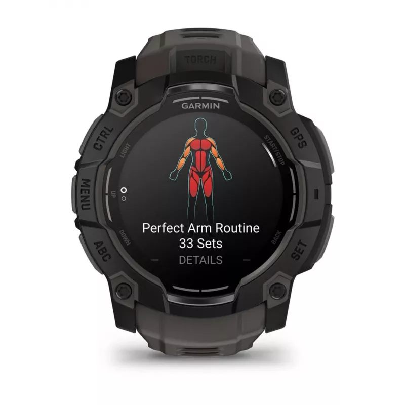 Garmin Instinct 3 AMOLED 3.3 cm (1.3) 50 mm Digital 416 x 416 pixels Touchscreen Black GPS (satellite)
