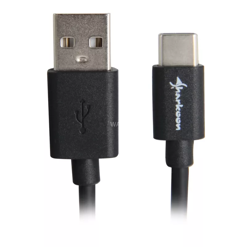USB 2.0 A to USB-C Cable Adapter Sharkoon 0.5 m, black