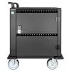 Manhattan iPad to 13 inch, MacBook Air to 13 inch & Chromebook to 14 inch 32-bay Charging Trolley/Cart via USB-C, Also other tablets/smartphones (with device to USB-C cable), Bays 330x22x235mm, Device charging cables not included (suggest USB-C cable 354868),Cabinet