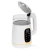 Electric kettle Adler AD 1305WG — 1.7 L, 2200 W, glass/plastic, white/gold/transparent
